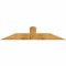 Ekena Millwork Portland Rough Sawn Timber Gable Bracket, Western Red Cedar, 60"W x 12"H x 2"D x 6"F, 5/12 Pitch GBW060X12X0206POR00RWR - alternate 1